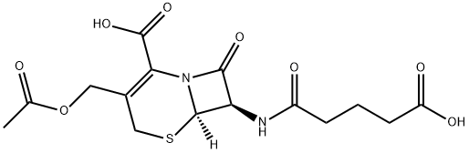 glutaryl-7-aminocephalosporanic acid Structure