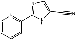 1H-Imidazole-4-carbonitrile,  2-(2-pyridinyl)-  (9CI) Structure