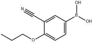 3-CYANO-4-PROPYLOXYPHENYLBORONIC ACID Struktur