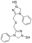 5,5'-(thiodimethylene)bis[4-phenyl-4H-1,2,4-triazole-2-thiol] Structure