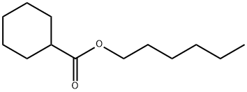シクロヘキサンカルボン酸ヘキシル 化学構造式