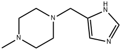 Piperazine, 1-(1H-imidazol-4-ylmethyl)-4-methyl- (9CI) 结构式