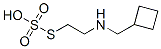 Thiosulfuric acid hydrogen S-[2-[(cyclobutylmethyl)amino]ethyl] ester,27976-10-9,结构式