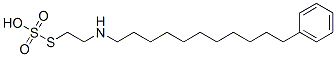 Thiosulfuric acid hydrogen S-[2-[(11-phenylundecyl)amino]ethyl] ester Structure