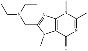 8-[(Diethylamino)methyl]-3,7-dihydro-2,3,7-trimethyl-6H-purin-6-one Structure