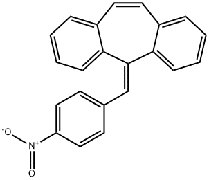 5-(4-Nitrobenzylidene)-5H-dibenzo[a,d]cycloheptene Struktur