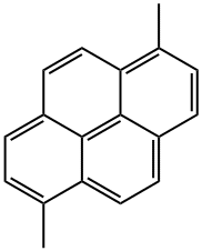 1,6-dimethylpyrene 化学構造式