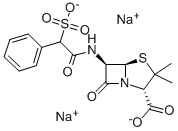 Dinatrium-[2S-(2α,5α,6β)]-3,3-dimethyl-7-oxo-6-(phenylsulfonatoacetamido)-4-thia-1-azabicyclo[3.2.0]heptan-2-carboxylat