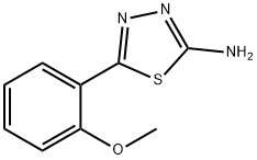 2-氨基-5-(2-甲氧基苯基)-1,3,4-噻二唑,28004-56-0,结构式