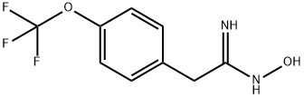 BENZENEETHANIMIDAMIDE,N-HYDROXY-4-(TRIFLUOROMETHOXY)- Struktur