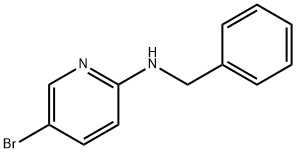 N-ベンジル-5-ブロモ-2-ピリジンアミン 化学構造式