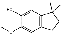 6-methoxy-3,3-dimethylindan-5-ol Structure