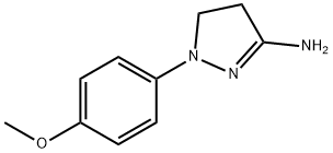 1-(4-METHOXY-PHENYL)-4,5-DIHYDRO-1H-PYRAZOL-3-YLAMINE,28020-48-6,结构式