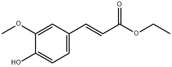 (E)-阿魏酸乙酯, 28028-62-8, 结构式