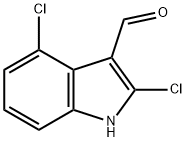 2,4-Dichloro-1H-indole-3-carbaldehyde Struktur
