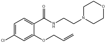 2-(Allyloxy)-4-chloro-N-(2-morpholinoethyl)benzamide Structure