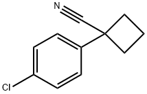 1-(4-Chlorophenyl)-1-cyclobutanecarbonitrile Struktur