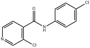 3-Chloro-N-(4-chlorophenyl)-4-pyridinecarboxamide Struktur