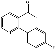 3-ACETYL-2-(4-FLUOROPHENYL)-PYRIDINE,280573-47-9,结构式