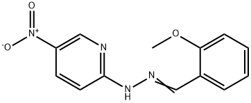 N-[(2-methoxyphenyl)methylideneamino]-5-nitro-pyridin-2-amine Struktur