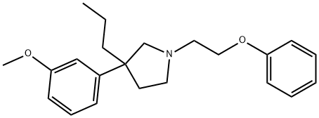 3-(m-Methoxyphenyl)-1-(2-phenoxyethyl)-3-propylpyrrolidine,28066-94-6,结构式