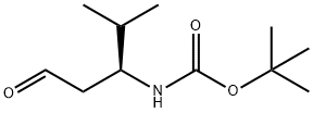 Carbamic acid, [(1S)-2-methyl-1-(2-oxoethyl)propyl]-, 1,1-dimethylethyl ester Structure