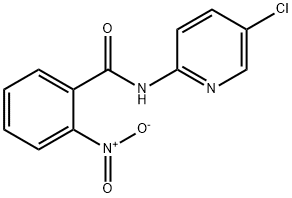 N-(5-chloropyridin-2-yl)-2-nitrobenzamide 化学構造式