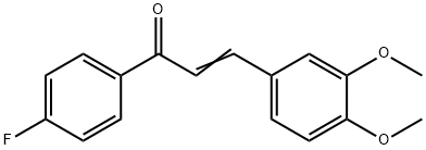 3,4-二甲氧基-4′-氟查尔酮, 28081-14-3, 结构式