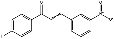 3-ニトロ-4′-フルオロカルコン 化学構造式