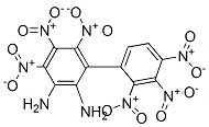 ヘキサニトロビフェニルジアミン 化学構造式