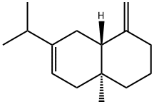 (4aS,8aR)-1,2,3,4,4a,5,8,8a-Octahydro-4a-methyl-1-methylene-7-isopropylnaphthalene,28102-71-8,结构式