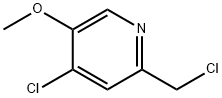 4-chloro-2-chloromethyl-5-methoxy-pyridine Structure