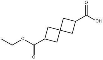 6-(Ethoxycarbonyl)spiro[3.3]heptane-2-carboxylic acid 结构式