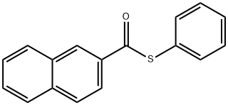 2-Naphthalene(thiocarboxylic acid)S-phenyl ester Struktur