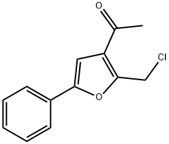 1-(2-(CHLOROMETHYL)-5-PHENYLFURAN-3-YL)ETHANONE,281198-93-4,结构式