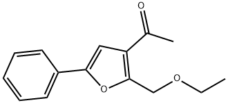 1-(2-(ETHOXYMETHYL)-5-PHENYLFURAN-3-YL)ETHANONE Structure