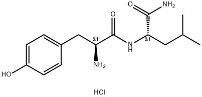 H-TYR-LEU-NH2 HCL Structure