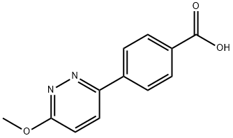 4-(6-METHOXYPYRIDAZIN-3-YL)BENZOIC ACID Structure