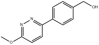 3-(6-Methoxypyridazin-3-yl)benzyl alcohol Struktur