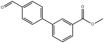4'-ホルミルビフェニル-3-カルボン酸メチル 化学構造式