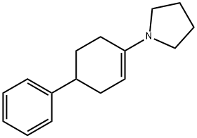 1-(4-PHENYLCYCLOHEX-1-ENYL)PYRROLIDINE Structure