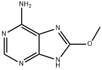 8-甲氧基-5H-嘌呤-6-胺, 28128-32-7, 结构式