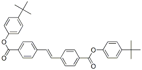 4,4'-Bis(4-t-butylphenoxycarbonyl)stilbene 结构式