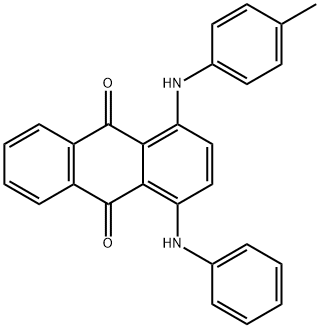 1-(p-トルイジノ)-4-アニリノ-9,10-アントラキノン 化学構造式