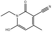 1-乙基-6-羟基-4-甲基-2-氧代-1,2-二氢-3-吡啶腈, 28141-13-1, 结构式