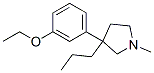 3-(m-エトキシフェニル)-1-メチル-3-プロピルピロリジン 化学構造式