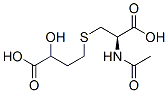 S-(3-hydroxy-3-carboxy-n-propyl)-N-acetylcysteine 化学構造式