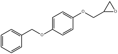 2-[(4-ベンジルオキシフェノキシ)メチル]オキシラン 化学構造式