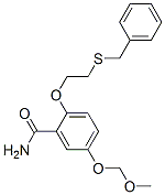 2-(2-benzylsulfanylethoxy)-5-(methoxymethoxy)benzamide Structure