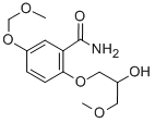 2-(2-hydroxy-3-methoxy-propoxy)-5-(methoxymethoxy)benzamide Struktur